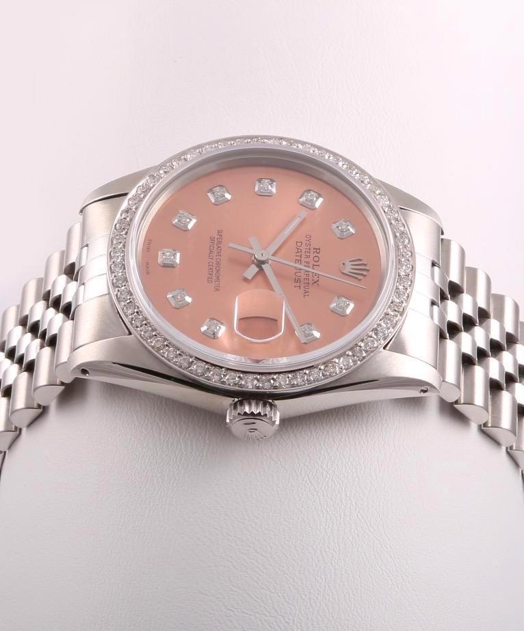 rolex datejust 36 salmon dial