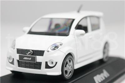 Perodua Myvi 1:32 Diecast Genuine Product White Car 