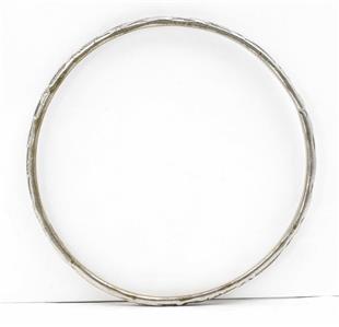 Vintage Sterling Silver Mexico Embossed Leaves Slip On