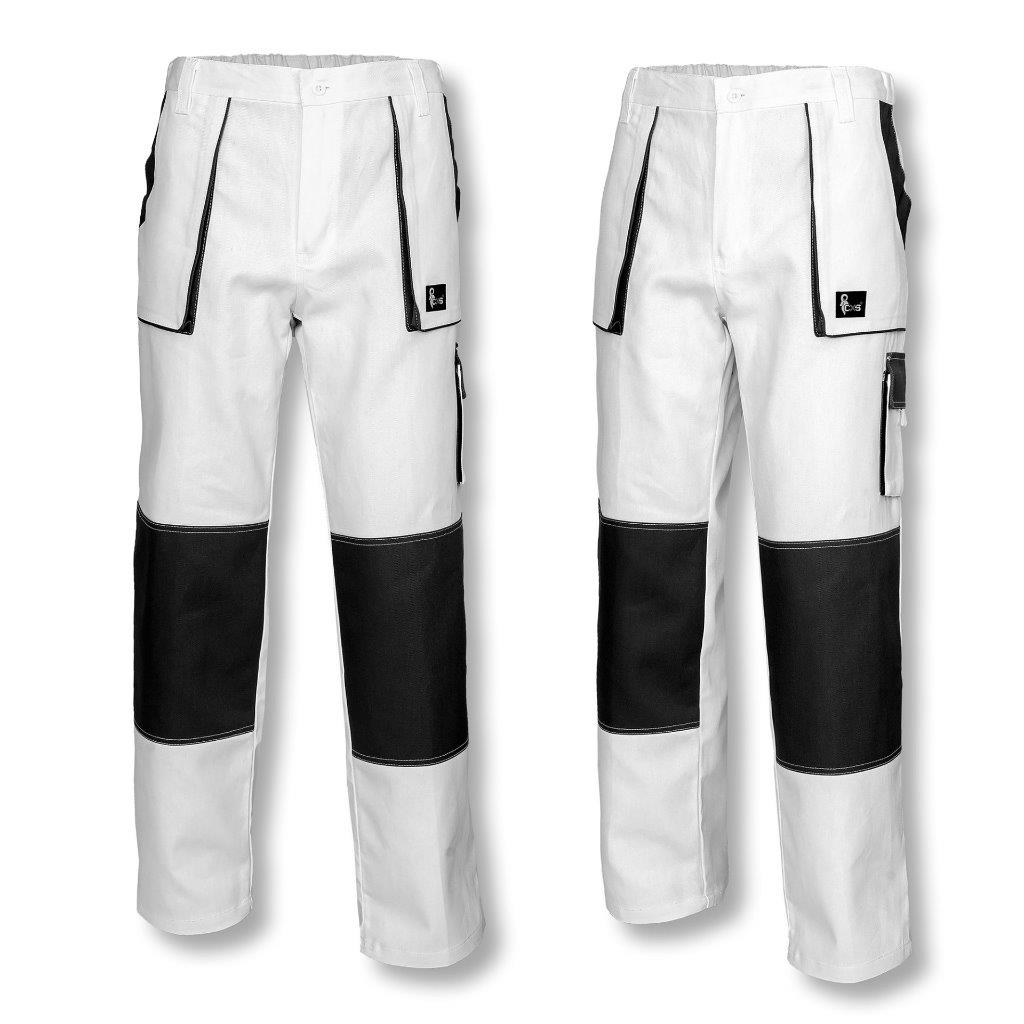 Men Work Trousers Pants Painters Decorators White Black Blue Cotton NEW