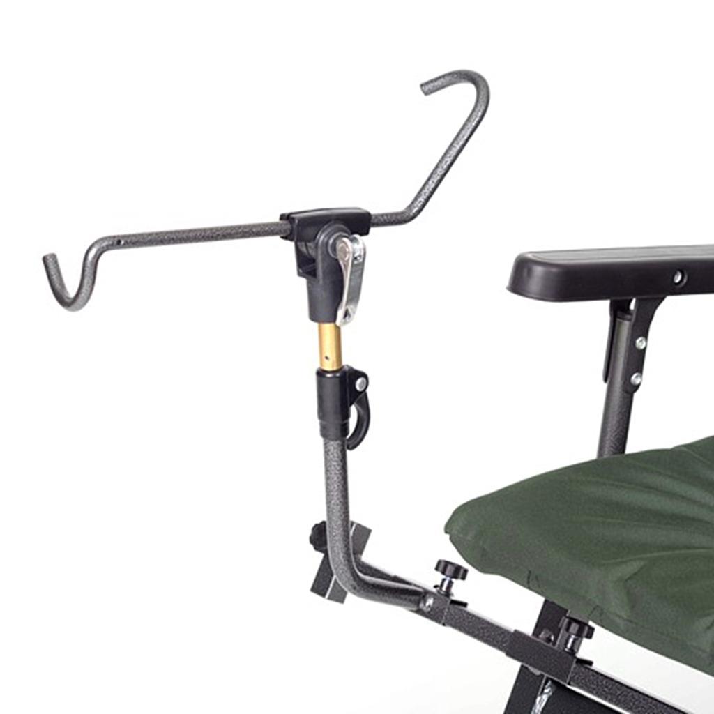 Solid Steel Fishing Accessories Chair Folding Armchair (F5R ST/P) + FOOTREST SET 5060236148896