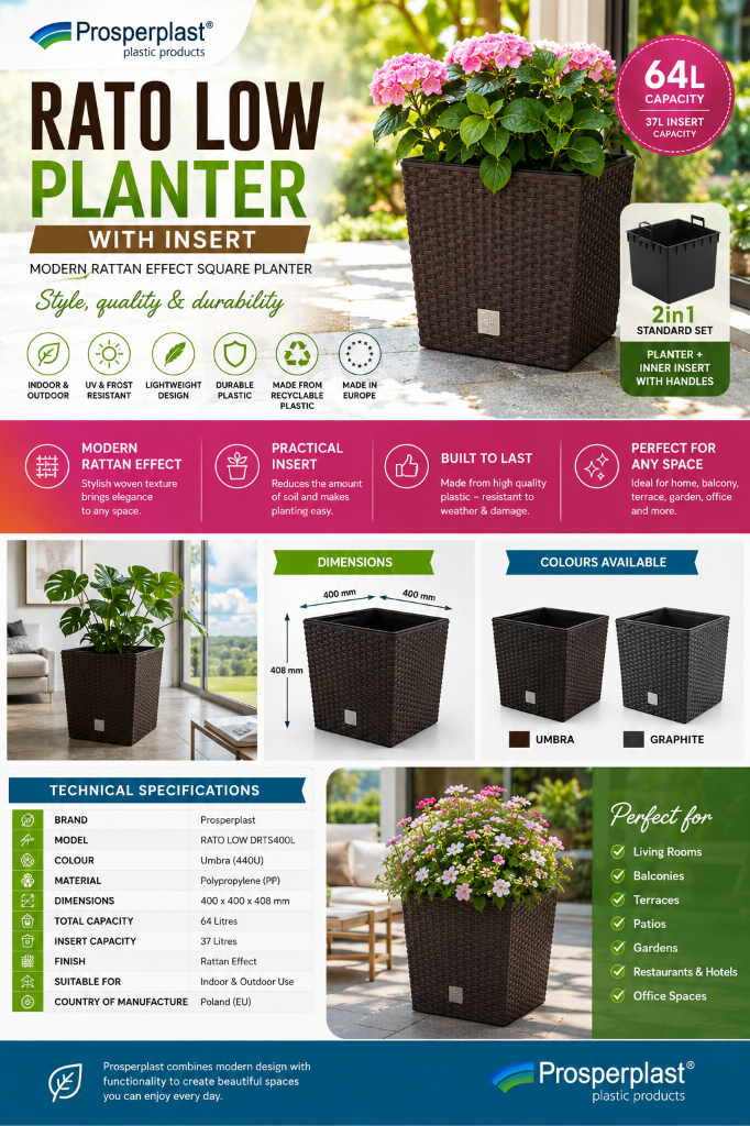 Rato Low 2in1 System - Planter + Insert