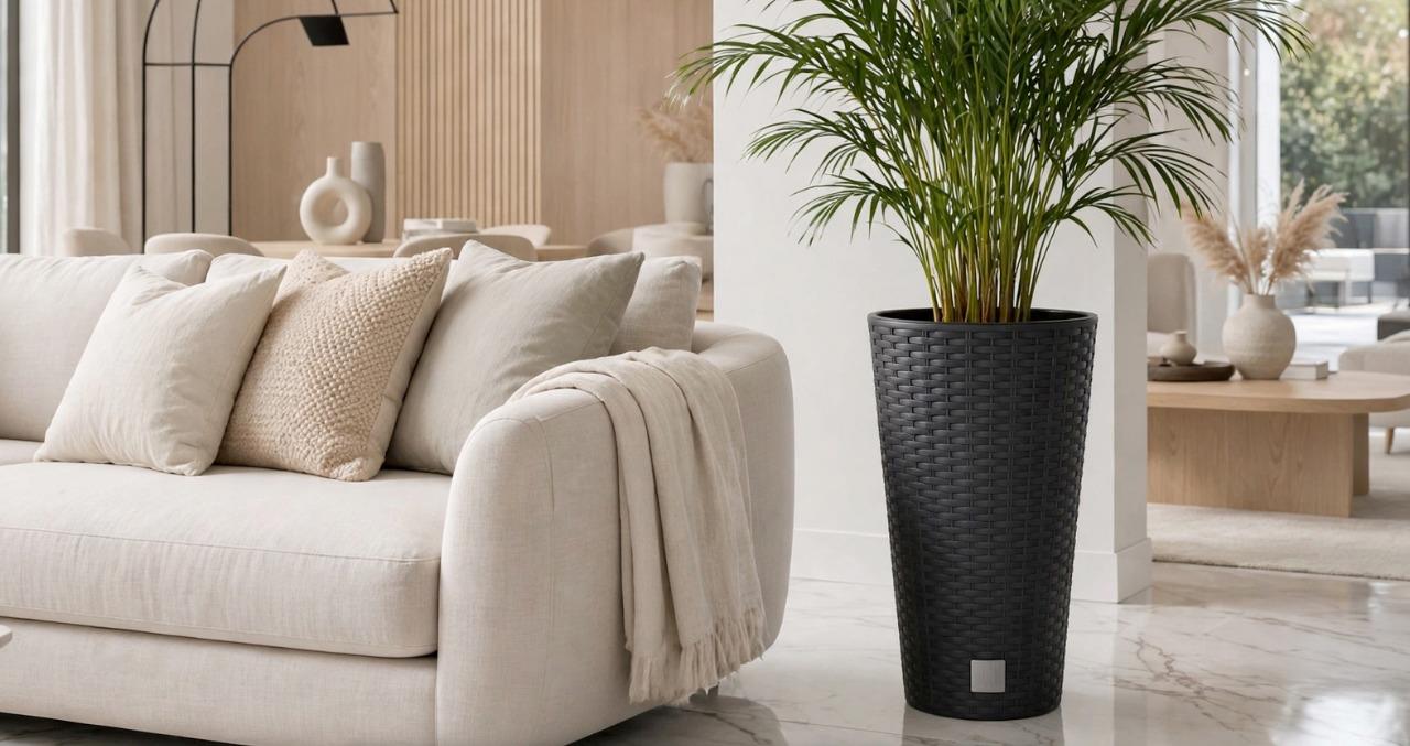 Prosperplast Rato Tubus Anthracite in Luxury Living Room - DRTUS300
