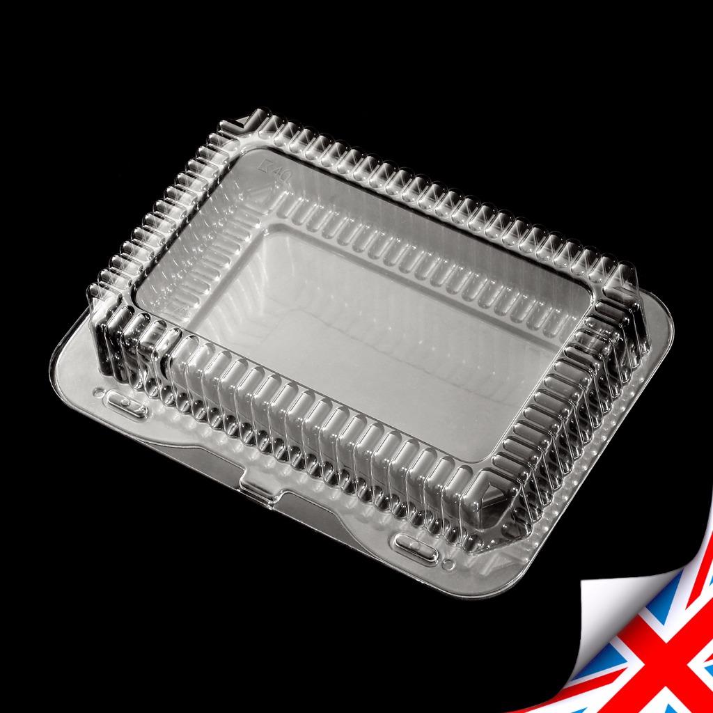 10300 Plastic Disposable Clear Boxes for Food Cake Size 205 x 100 x