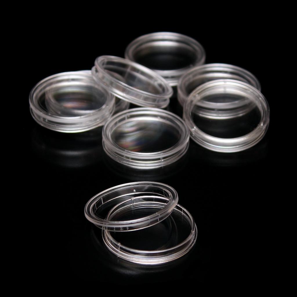 COIN CAPSULES All Internal Sizes 14mm 42mm (10, 30, 50, 100pcs