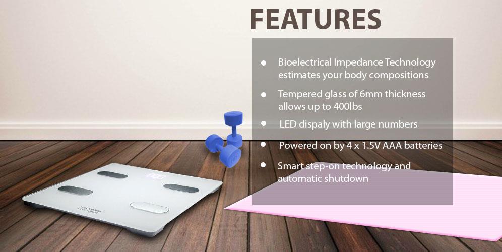 LifeCHARGE Smart Scale with 13 Body Compositions Analyzer