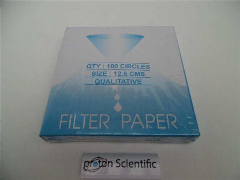 125mm Filter paper 12.5cm General Purpose Laboratory Filter Paper 1 x box eBay
