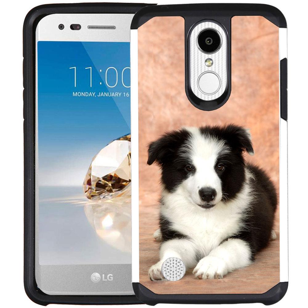 Dog Cat Puppy Design Case for LG Fortune Aristo K8 (2017) Rebel 2 ...