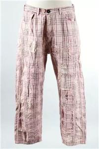 Pantalon En Jean Magnolia Pearl à Carreaux Roses - Taille Unique Femme, Neuf Avec étiquettes