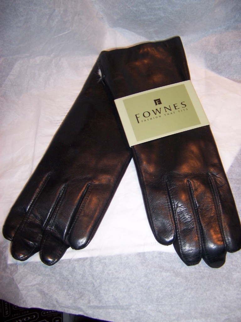 fownes rabbit fur lined gloves