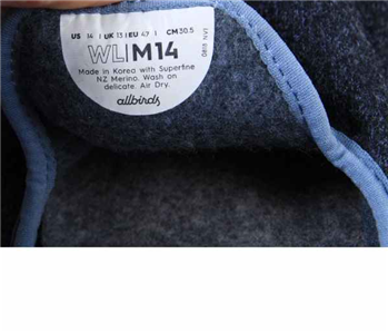 ALLBIRDS wool lounger slip on wool shoes mens navy sz 13-14 READ DETAILS ALLBIRDS wool lounger slip on wool shoes mens navy sz 13-14  main image 4