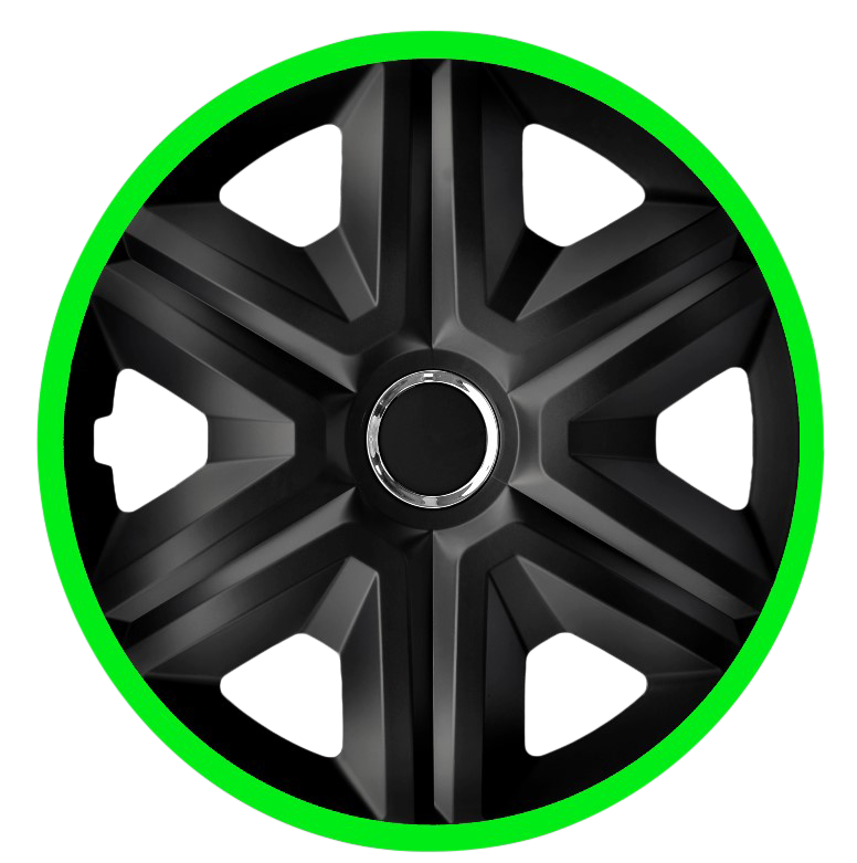 4x 15" Wheel Trims Hub Caps 15 Inch Wheel Cover Trim ABS Plastic Trim FAST Green eBay
