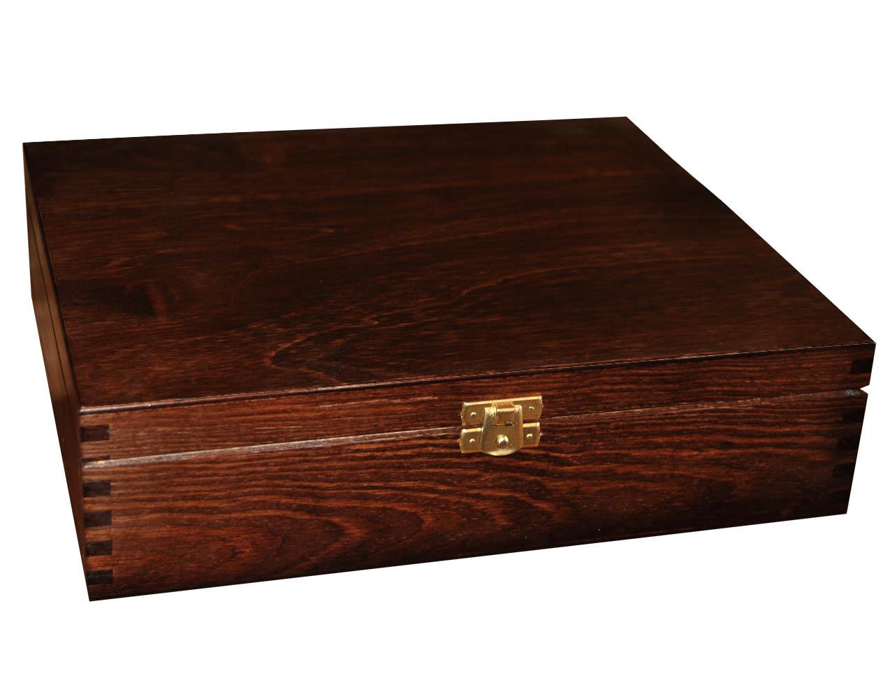 Wooden Tea Box Bag Chest 12 Compartment Tea Caddy Kitchen Brown