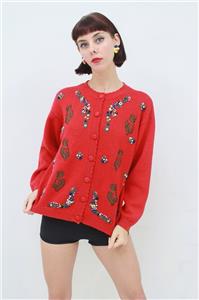 red teddy bear jumper