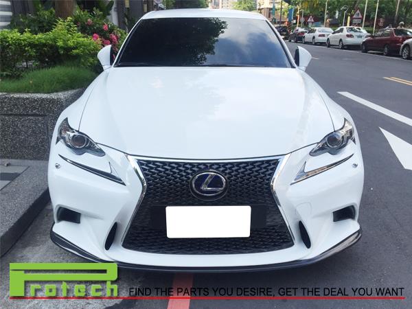 For 14 16 Lexus Is250 Is350 Carbon Fiber Add On Front Lip