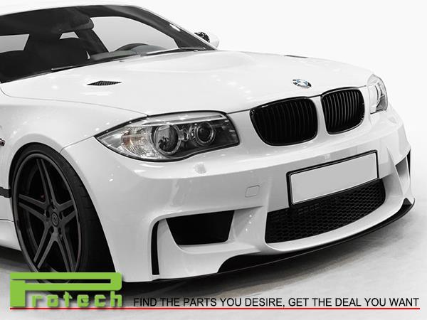 DP Style Carbon Fiber Front Bumper Lip Fits For BMW E82 E88 128i 135i M ...