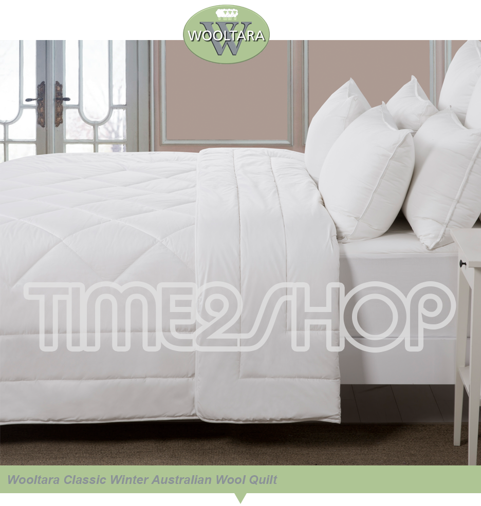 Super King Wool Quilt SUPER KING Extra Warm AUSTRALIAN WOOL QUILT Classic Winter Doona Duvet