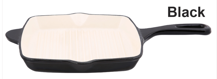 Black Cast Iron Grill Pan