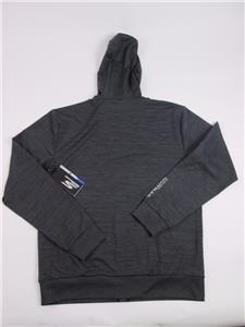 MENS GRAY WORKOUT ZIP-UP HOODIE SWEATER 