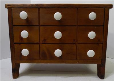 Small Stained Wood Decorative Storage Box Chest Bathroom Bedroom