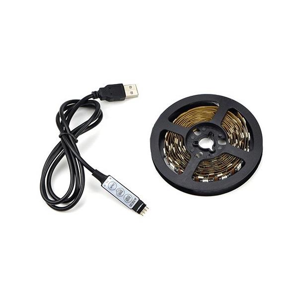 1M RGB Streifen 5050 LED Strip dimmbar Lichtband für TV ...