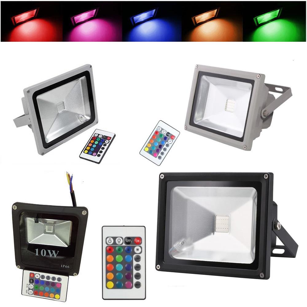 Dimmbar 10W 20W 30W 50W RGB Bunt Farbwechsel LED Fluter ...