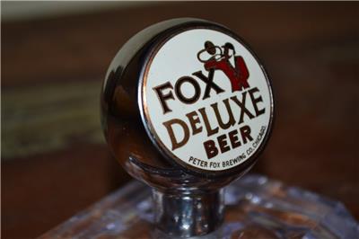 vintage rare fox deluxe beer ball tap--- circa 1940s ----free
