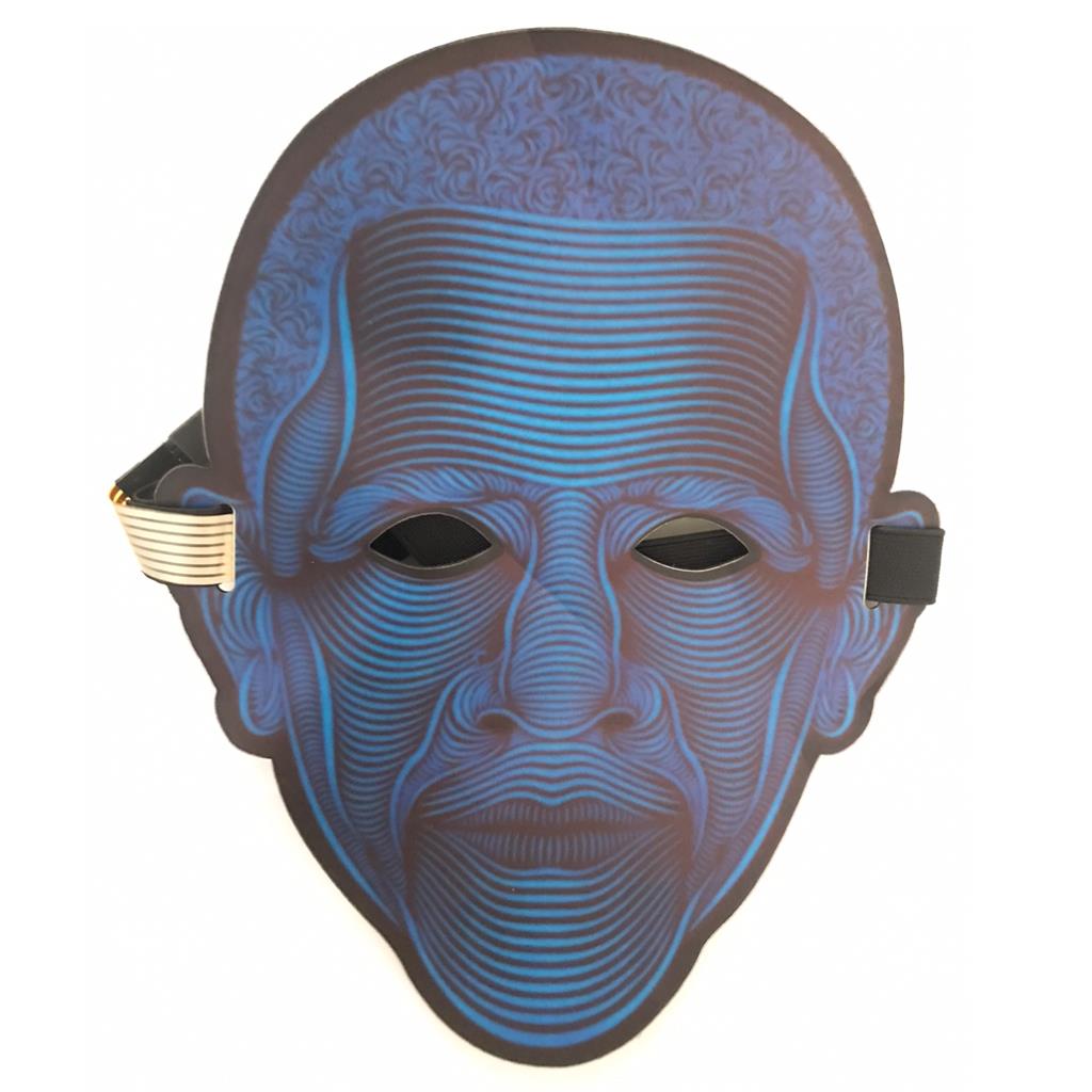 Sound Reactive LED Mask Activated Street Dance Rave EDM Plur Halloween Party - Picture 10 of 21