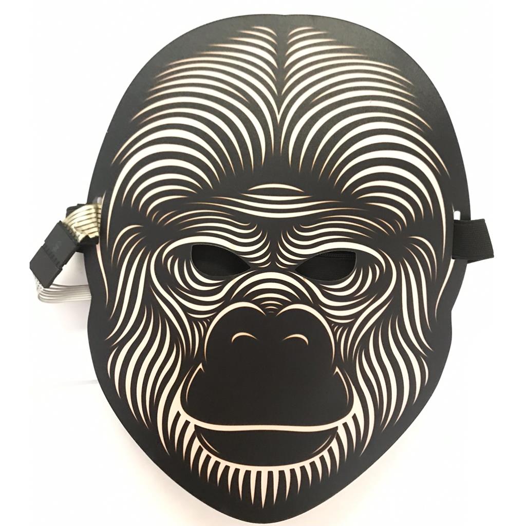 Sound Reactive LED Mask Activated Street Dance Rave EDM Plur Halloween Party - Picture 11 of 21