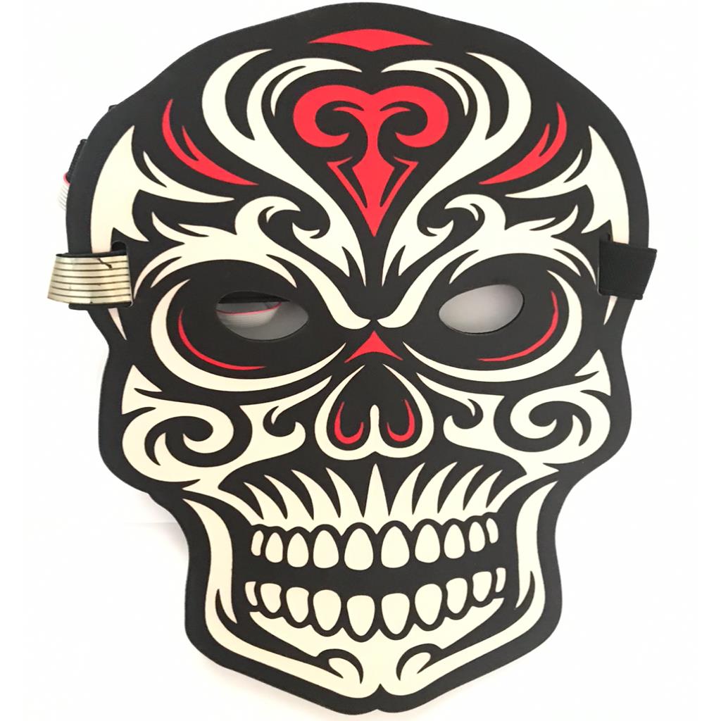 Sound Reactive LED Mask Activated Street Dance Rave EDM Plur Halloween Party - Picture 12 of 21