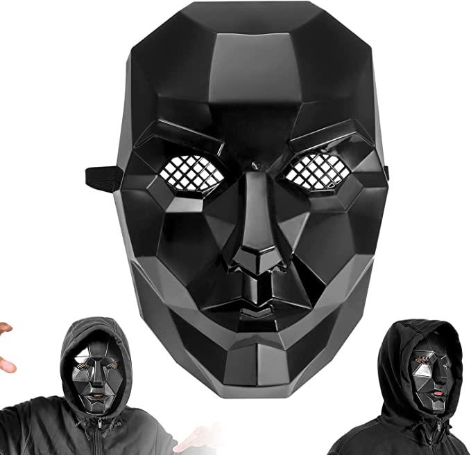 Halloween Mask Square Triangle Circle Boss, Cosplay Props Face Cover Masquerade - Picture 3 of 6