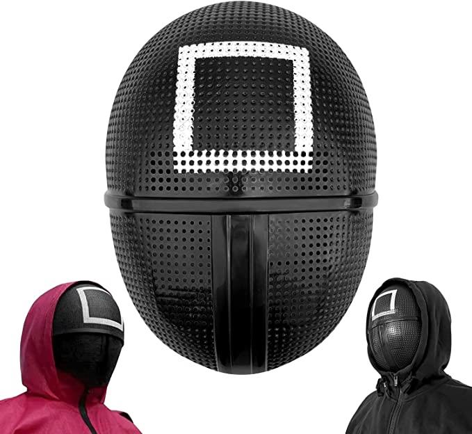 Halloween Mask Square Triangle Circle Boss, Cosplay Props Face Cover Masquerade - Picture 5 of 6