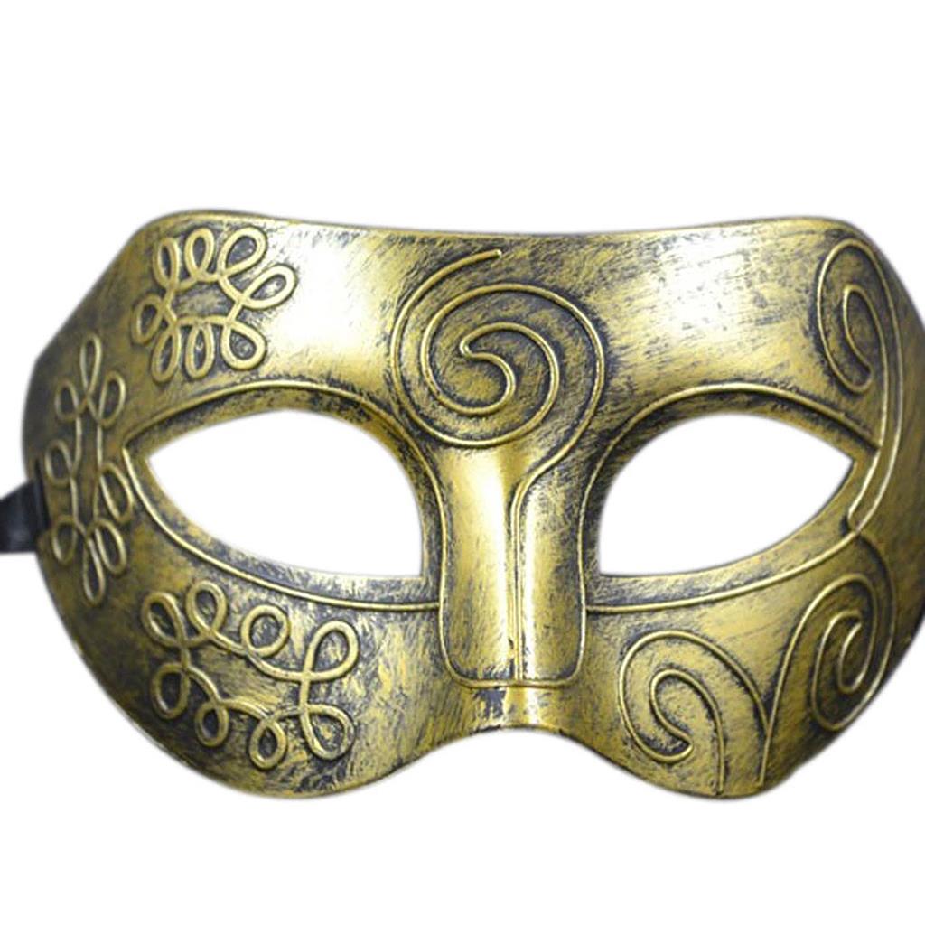 Roman Greek Worrior Mens Venetian Halloween Costume Gothic Party Masquerade Mask - Picture 11 of 12