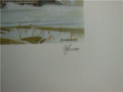 A J Casson First Snow Rare Artist Proof Print Full Signature Ltd Edition Of 15 Ebay