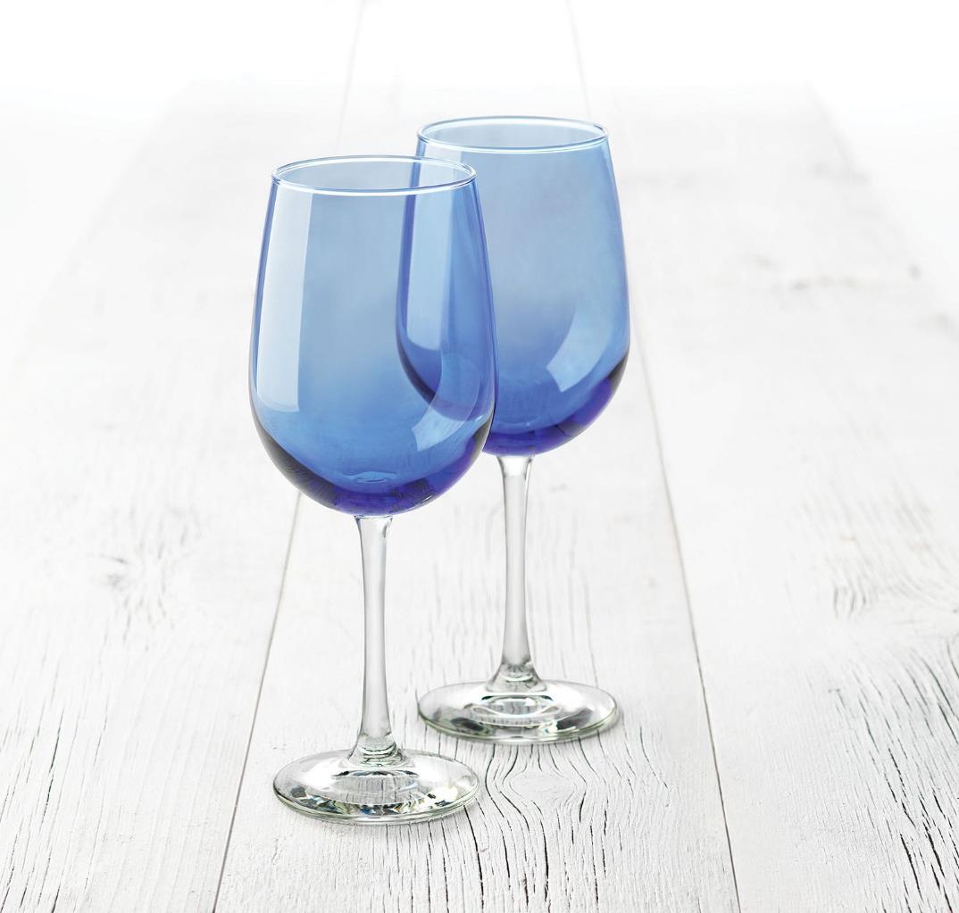 Libbey Glass Mediterranean Blue 18 5oz Vina Tall Wine