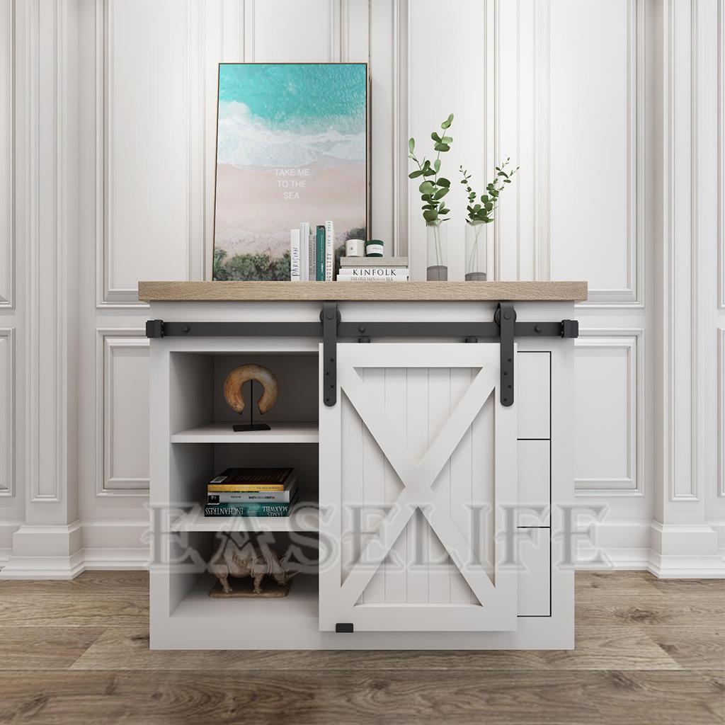 Mini Sliding Barn Door Hardware For Cabinet Tv Stand Kit Mini J