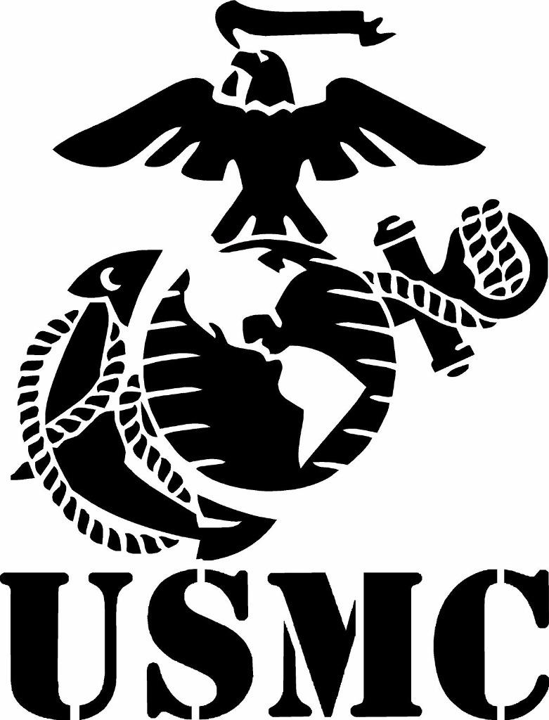 Eagle Globe Anchor USMC Marine Corps vinyl decal sticker usmc