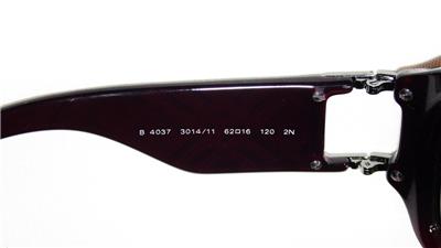 Burberry Sunglasses B 4037 3014/11 Italy 62-16-120 Burberry Sunglasses B 4037 3014/11 62 16 120 2N Marron with  main image 2