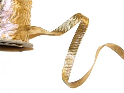 metallic gold ribbon