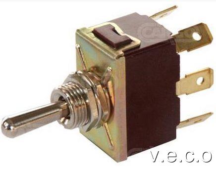 180592 ON OFF ON SPRING LOADED METAL TOGGLE SWITCH 6 TERMINALS 12 V OR ...