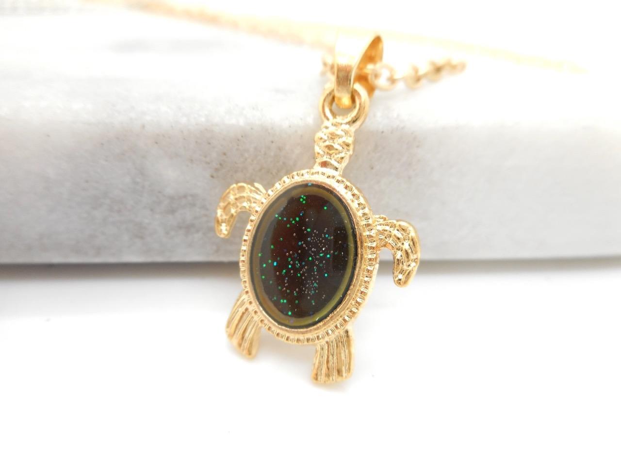 Turtle Mood Necklace Pendant Emotion Changing Colors Children&#039;s Favorite 2