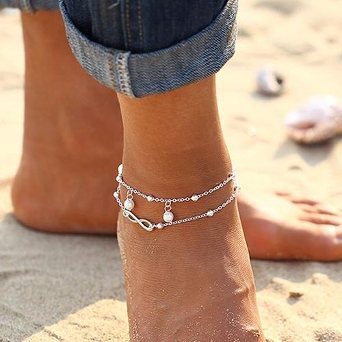 Single Satellite Chain Anklet in Sterling Silver & 18k Yellow Gold Vermeil  | Kendra Scott