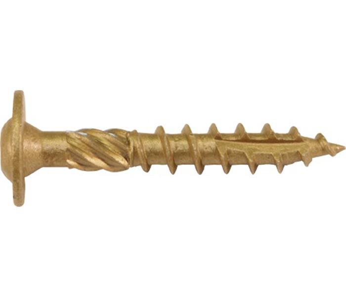 Screw Products CCTX14100100 Bronze Star Construction Lag Screws 1/4"x1