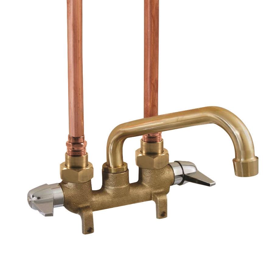 Aqua Plumb Two Handle Rough Brass Laundry Tray Faucet 1828010