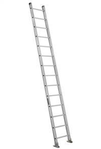 Louisville Ladder 14 Foot Aluminum Industrial Straight Ladder AE2114