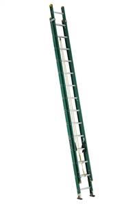 Louisville Ladder 28 Foot Fiberglass Industrial Extension Ladder FE0628