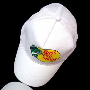 BASS PRO SHOPS オフホワイトキャップ Bass Pro Shops Hat Mesh Adj White Snapback Trucker Baseball