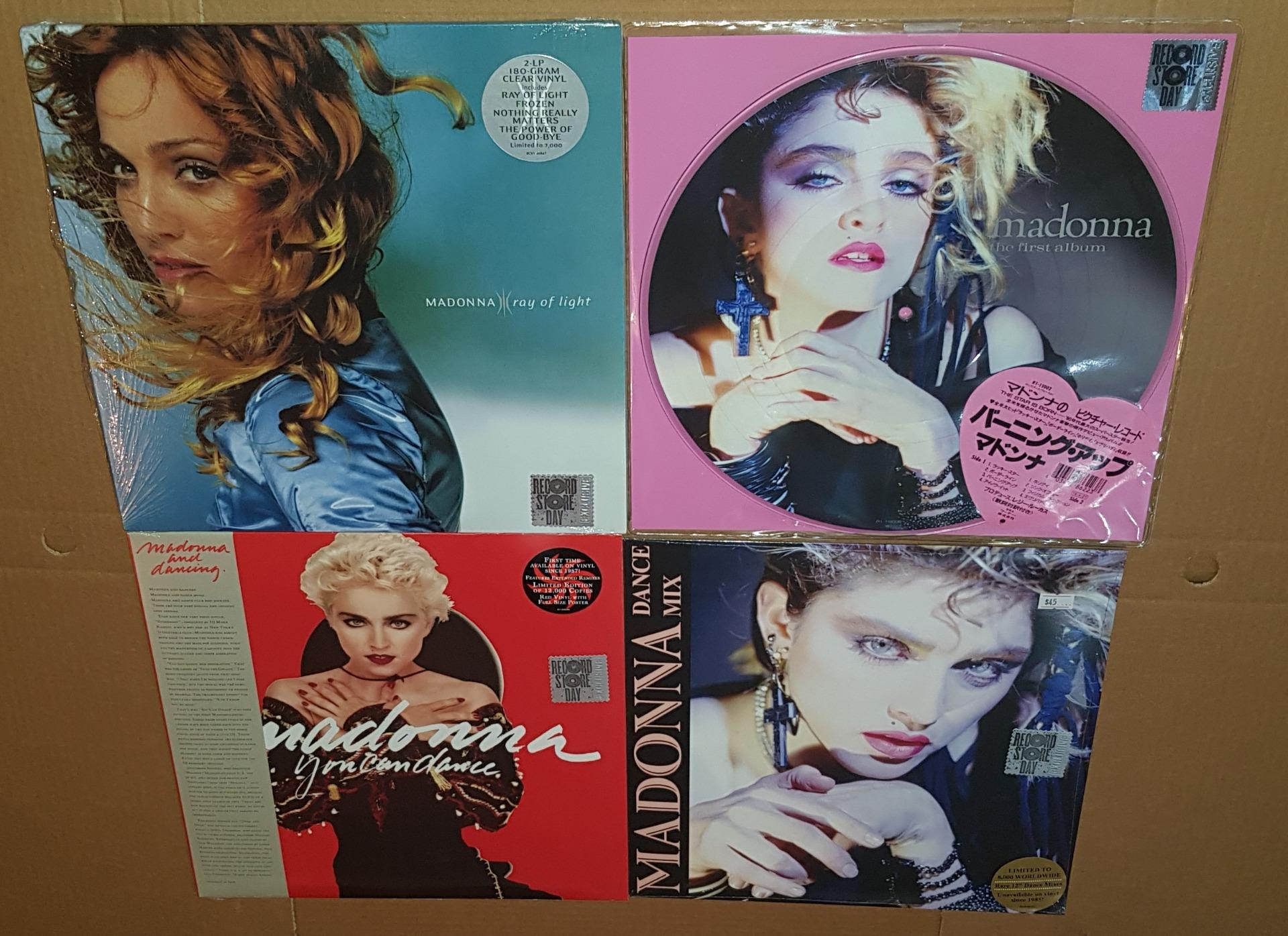 Image Of Madonna Usa 2016 2017 180 Gram Reissue Vinyl Lps Eleven In Total To Collect And All Factory Sealed With Hype Stickers