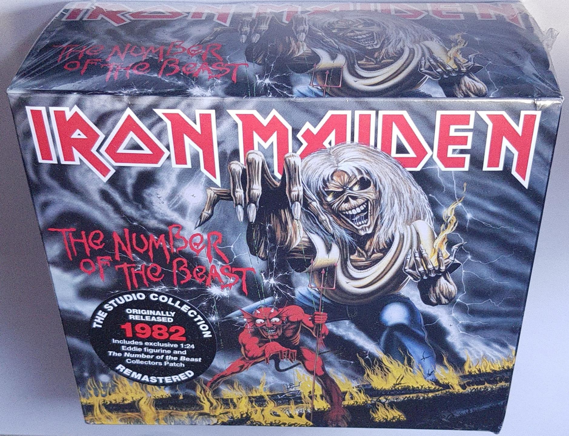 Iron Maiden The Number Of The Beast Deluxe 2018 New Sealed Cd W Figurine 4050538426984 Ebay
