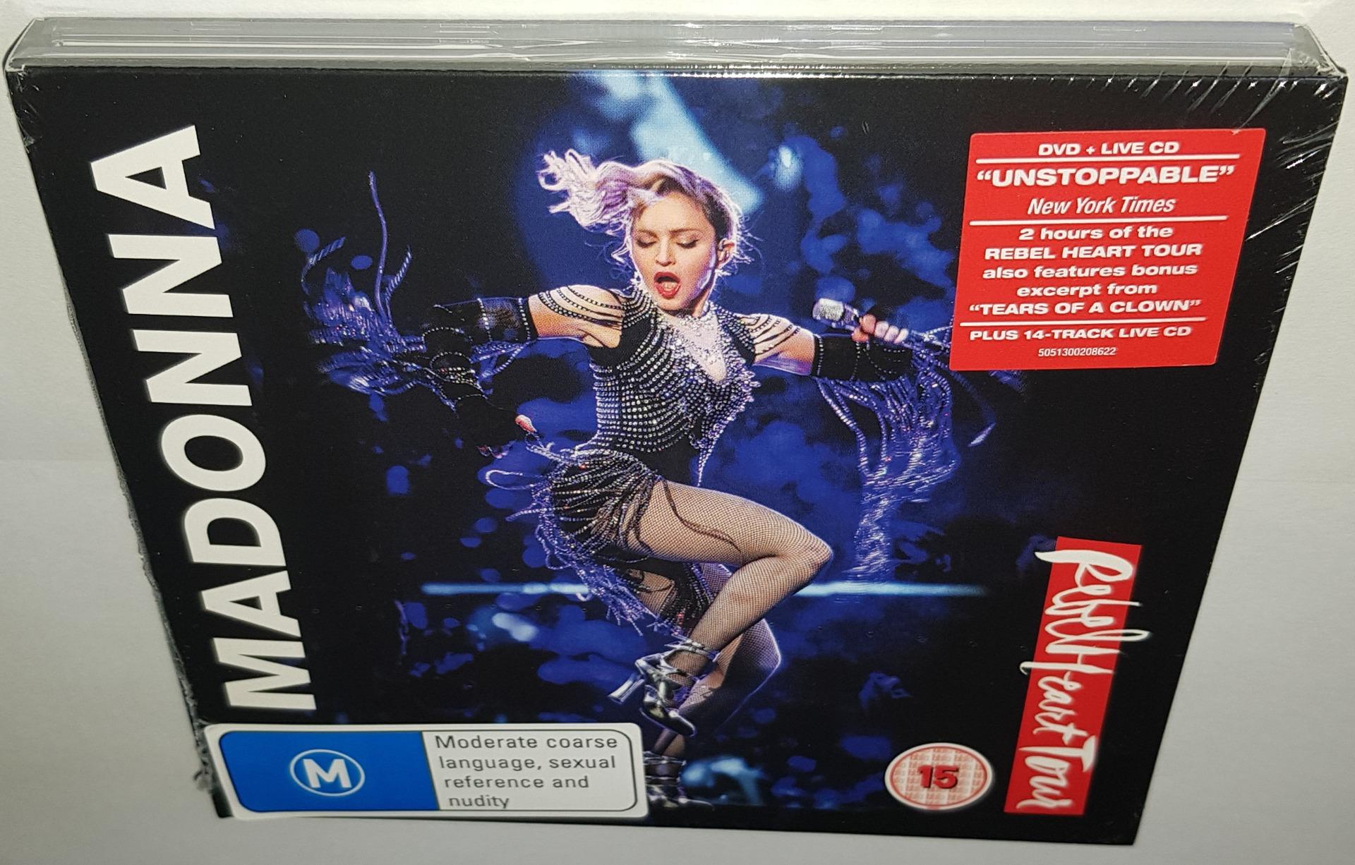 MADONNA REBEL HEART TOUR (DELUXE EDITION) BRAND NEW SEALED DVD CD | eBay